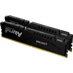 Kingston FURY Beast - DDR5 - Kit - 64GB: 2 x 32GB - DIMM 288-PIN - 6400 MHz / PC5-51200 - CL32 - on-die ECC - Schwarz (KF564C32