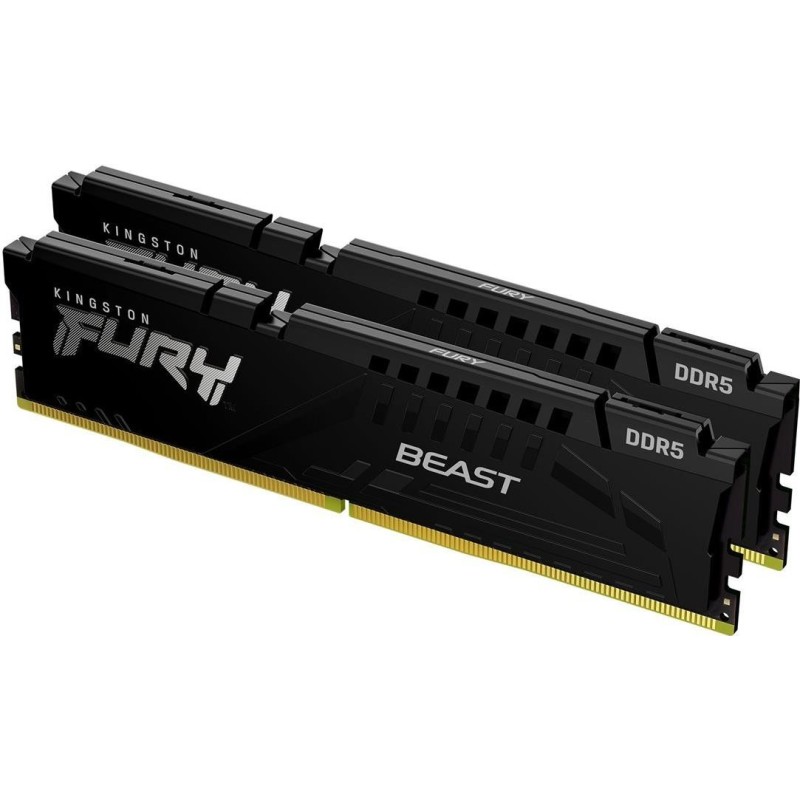 Kingston FURY Beast - DDR5 - Kit - 32GB: 2 x 16GB - DIMM 288-PIN - 3000 MHz / PC5-48000 - CL30 - on-die ECC - Schwarz (KF560C30