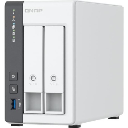 QNAP TS-216G - NAS-Server - 2 Schächte - SATA 6Gb/s - RAID JBOD, 0, 1 - RAM 4GB - 2,5 Gigabit Ethernet - iSCSI Support (TS-216G