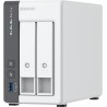 QNAP TS-216G - NAS-Server - 2 Schächte - SATA 6Gb/s - RAID JBOD, 0, 1 - RAM 4GB - 2,5 Gigabit Ethernet - iSCSI Support (TS-216G
