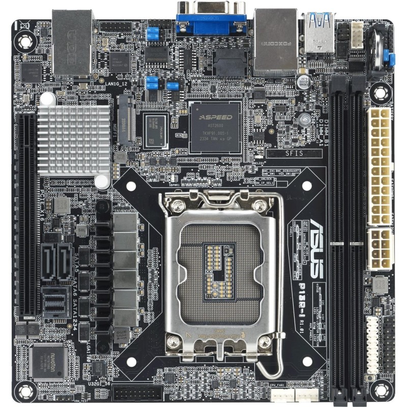ASUS P13R-I Mini-ITX Server-Mainboard LGA 1700 Intel C262 DDR5 bis 64 GB (90SB0CR0-M0UAY0)