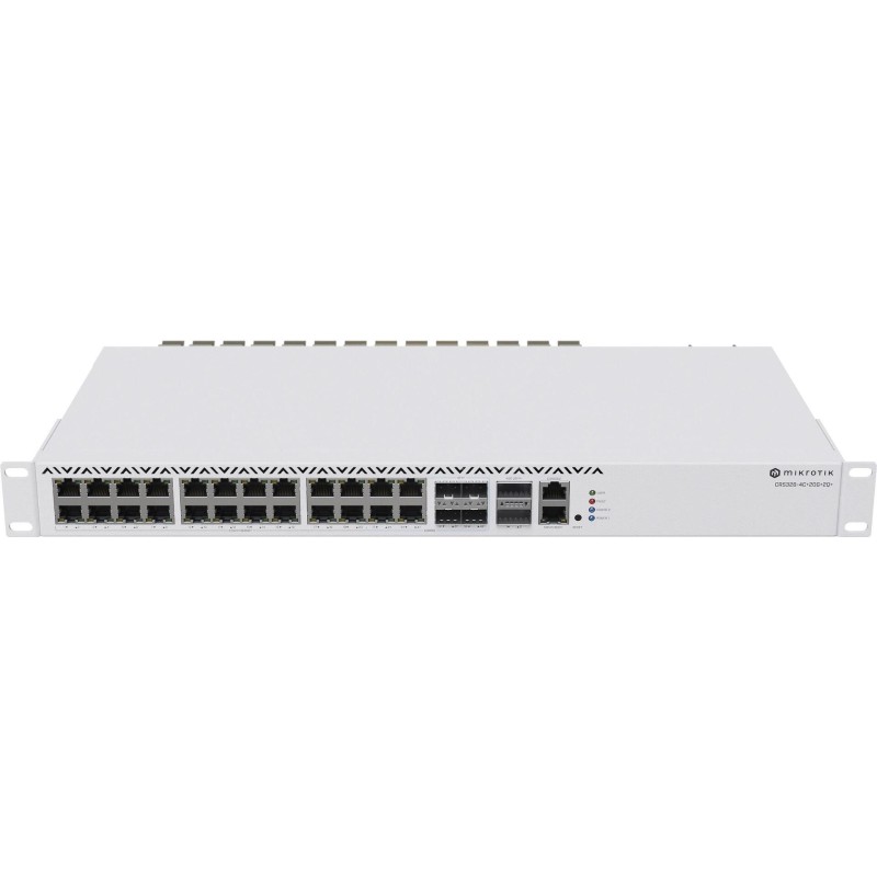 MikroTik CRS326-4C+20G+2Q+RM - Switch - L3 - 20 x 2,5GBase-T + 4 x Kombination 2,5/10 Gigabit SFP+ + 2 x 40 Gigabit QSFP+ - Des