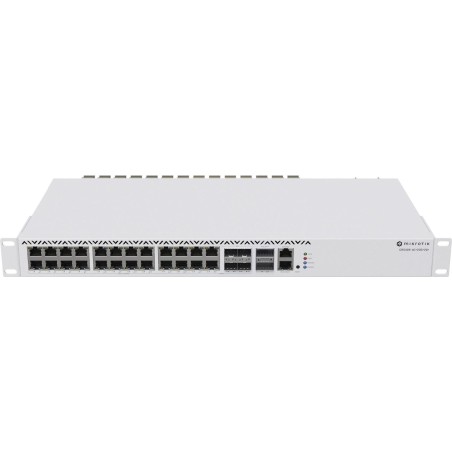 MikroTik CRS326-4C+20G+2Q+RM - Switch - L3 - 20 x 2,5GBase-T + 4 x Kombination 2,5/10 Gigabit SFP+ + 2 x 40 Gigabit QSFP+ - Des
