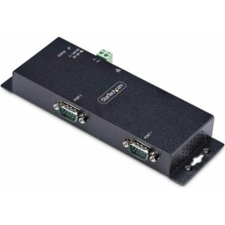 StarTech.com 2P Serial to Ethernet Adapter, IP LAN to RS232 DB9 Converter - Geräteserver - 2 Anschlüsse - 100Mb LAN, RS-232 - W
