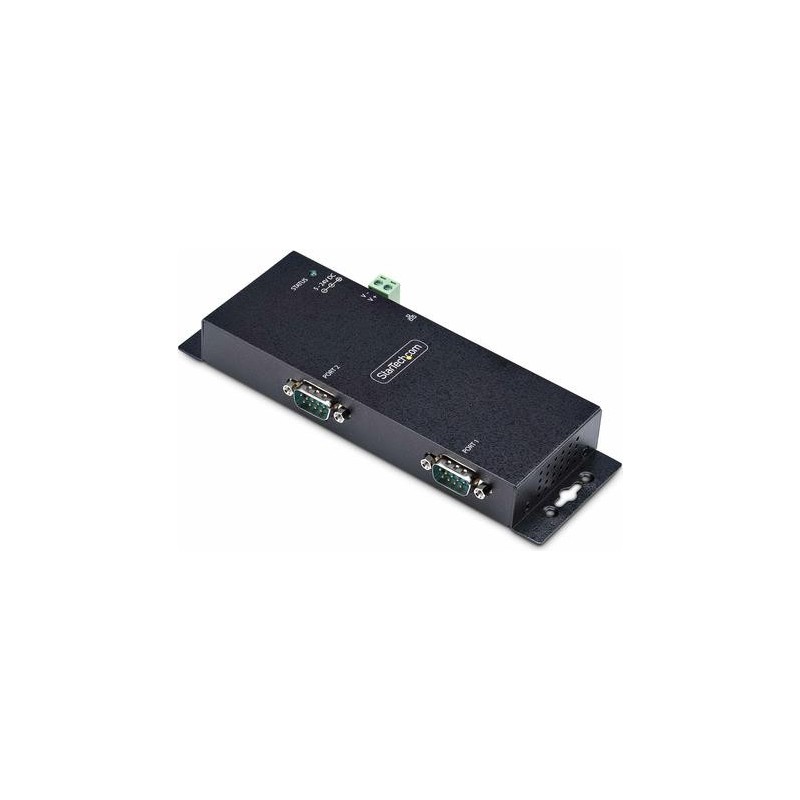 StarTech.com 2P Serial to Ethernet Adapter, IP LAN to RS232 DB9 Converter - Geräteserver - 2 Anschlüsse - 100Mb LAN, RS-232 - W