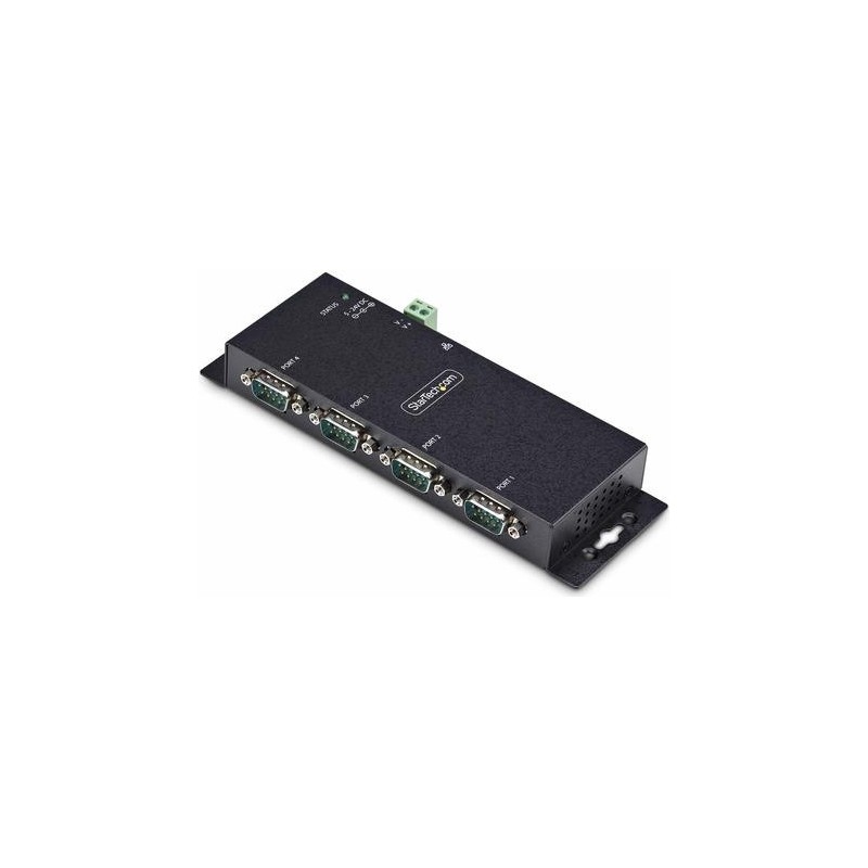 StarTech.com 4P Serial to Ethernet Adapter, IP LAN to RS232 DB9 Converter - Geräteserver - 4 Anschlüsse - 100Mb LAN, RS-232 - W