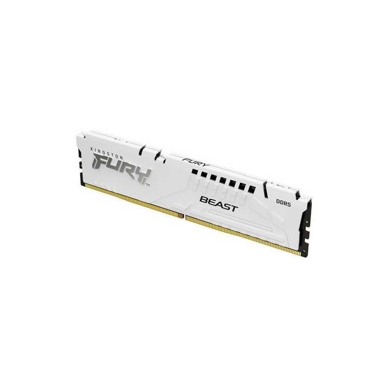 Kingston FURY Beast - DDR5 - Modul - 32GB - DIMM 288-PIN - 6000 MHz / PC5-48000 - CL30 - on-die ECC - weiß (KF560C30BWE-32)