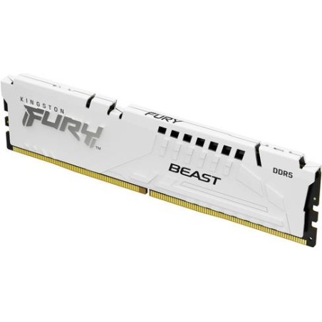 Kingston FURY Beast - DDR5 - Modul - 32GB - DIMM 288-PIN - 6000 MHz / PC5-48000 - CL30 - on-die ECC - weiß (KF560C30BWE-32)