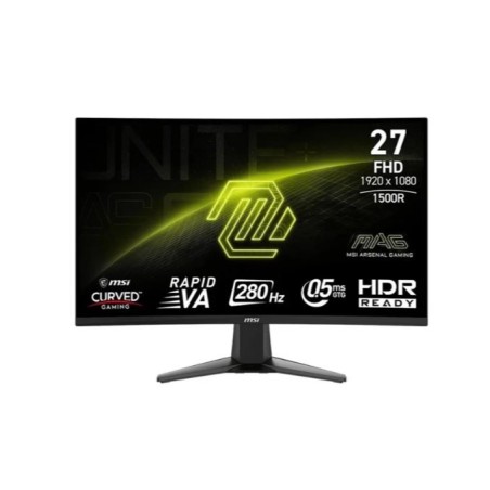 MSI MAG 276CXFDE, Gaming-Monitor - (68.6 cm (27 Zoll), schwarz, FullHD, Rapid VA, Curved, HDMI, DP, 280Hz Panel) [Energieklasse