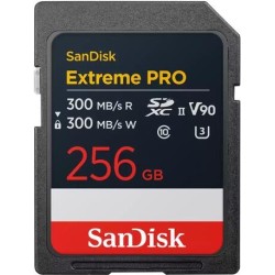 SanDisk Extreme Pro - Flash-Speicherkarte - 256GB - Video Class V90 / UHS-II U3 / Class10 - SDXC UHS-II (SDSDXDM-256G-GN4IN)
