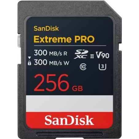 SanDisk Extreme Pro - Flash-Speicherkarte - 256GB - Video Class V90 / UHS-II U3 / Class10 - SDXC UHS-II (SDSDXDM-256G-GN4IN)