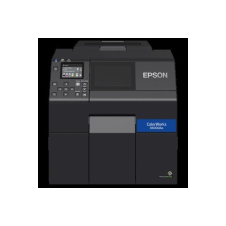 ColorWorks D6500 dye ink, Peeler, Disp., USB, Ethernet, schwarz Farb-Etikettendrucker, Tintenstrahl (mehrfarbig), Medienbreite
