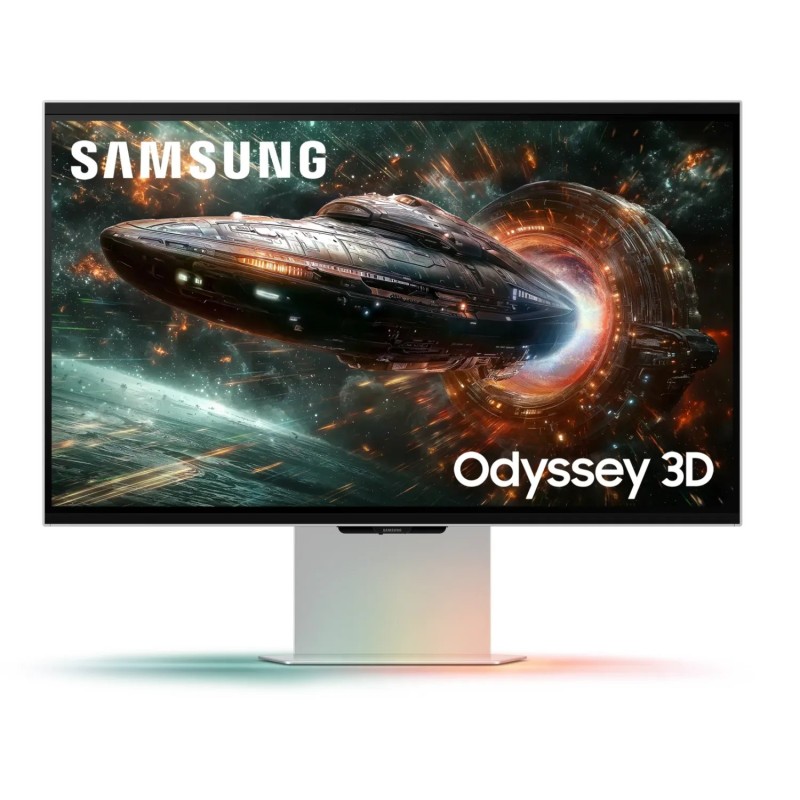 Samsung 27" Odyssey 3D (G90XF) 4K 165 Hz Gaming Monitor, 68,6 cm (27"), 2160 x 3840 Pixel, 4K Ultra HD, LED, 1 ms, Silber (LS27