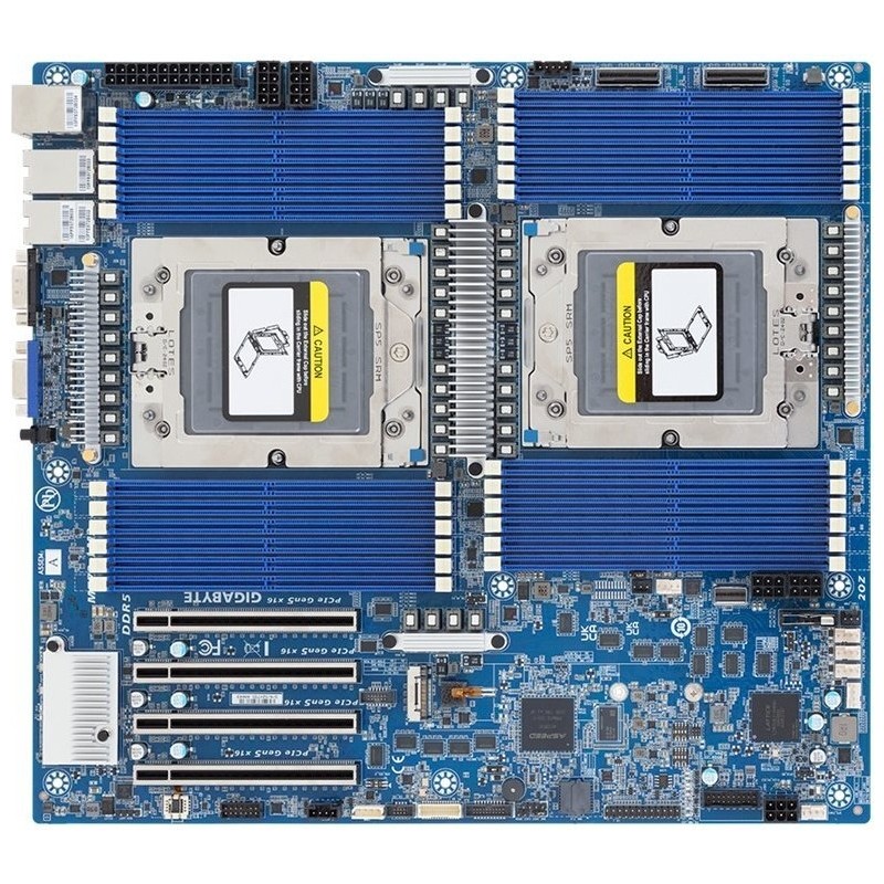 Gigabyte MZ73-LM2 3.X E-ATX Motherboard - Dual LGA6096 Socket für EPYC 9004/9005 Serie (9MZ73LM2MR-000-3)