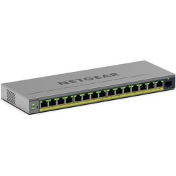 Netgear Easy Smart GS116EPP - Switch - L3 - Smart - 1 x 10/100/1000 + 15 x 10/100/1000 (PoE+) (GS116EPP-100EUS)
