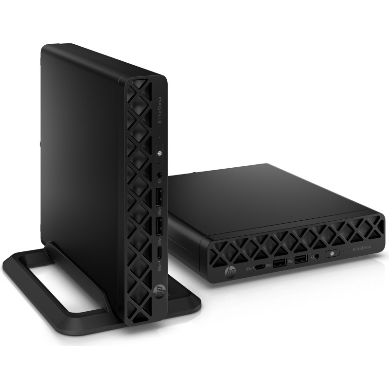 HP Inc. HP EliteDesk 8 G1a - Mini - Ryzen 5 220 - RAM 16 GB - SSD 512 GB - NVMe - Radeon 740M - 1GbE, Wi-Fi 6, Bluetooth - WLAN
