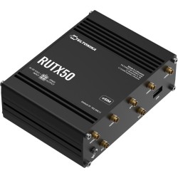 Teltonika RUTX50 Industrial 5G Router mit Dual-SIM eSIM Wi-Fi 5 Dual-Band Gigabit Ethernet (RUTX50320000)