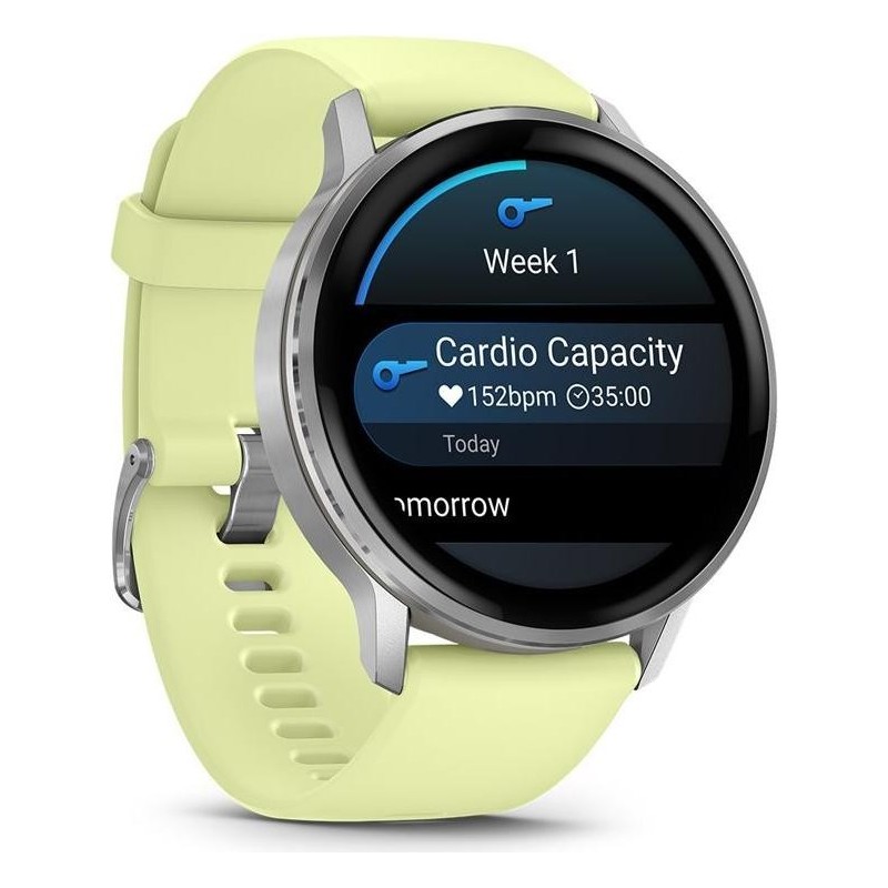 Garmin Venu 4 Smartwatch 45mm grau/silber zitrone (010-03014-02)