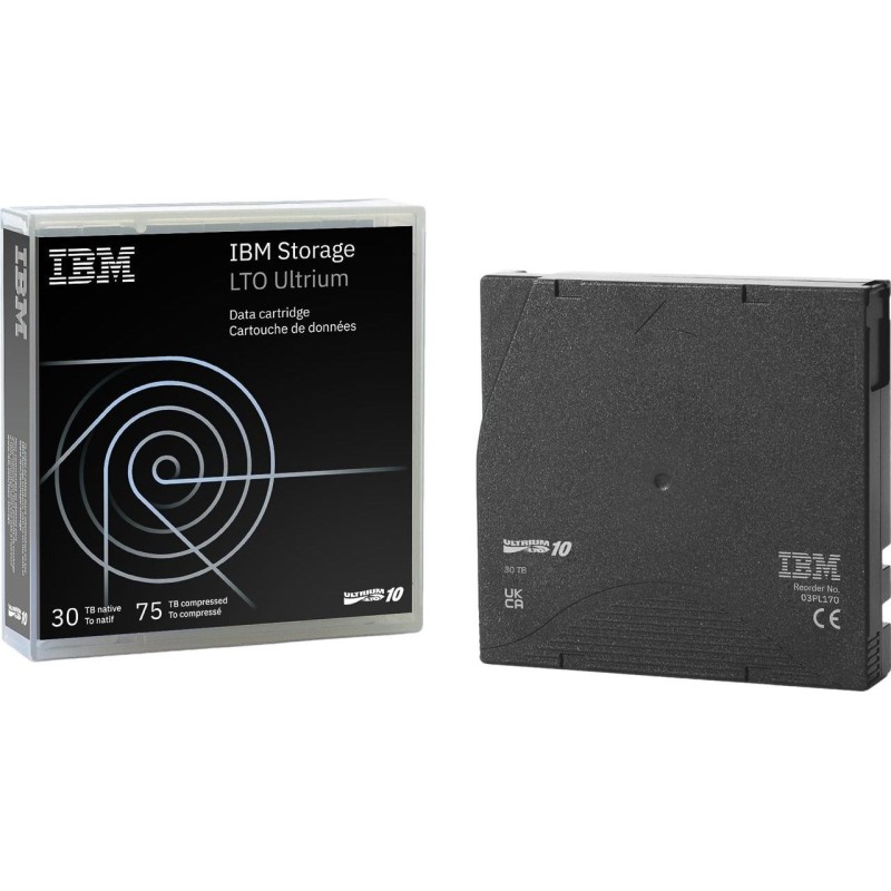 IBM LTO10 03PL170 Speicherband 30 TB / 75 TB LTO-Ultrium Datenkassette Schwarz