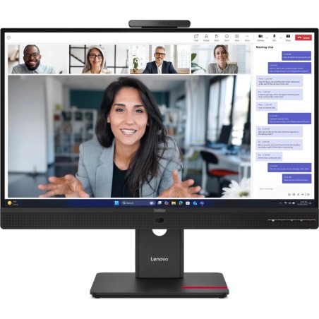 Lenovo ThinkVision T27QD-4v 27" QHD Monitor, 2560x1440, LCD, USB-Hub, Lautsprecher, höhenverstellbar, schwarz (64B8UAT1EU)