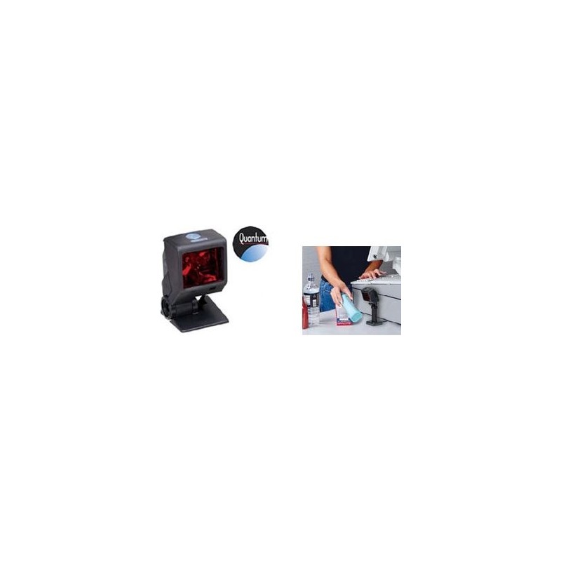 Honeywell QuantumT 3580, 1D, Kit (USB), schwarz Präsentationsscanner, Retail, 1D, Laser, omnidirektional, IR-Barcodesensor, ums