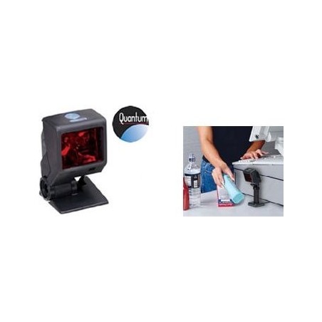 Honeywell QuantumT 3580, 1D, Kit (USB), schwarz Präsentationsscanner, Retail, 1D, Laser, omnidirektional, IR-Barcodesensor, ums
