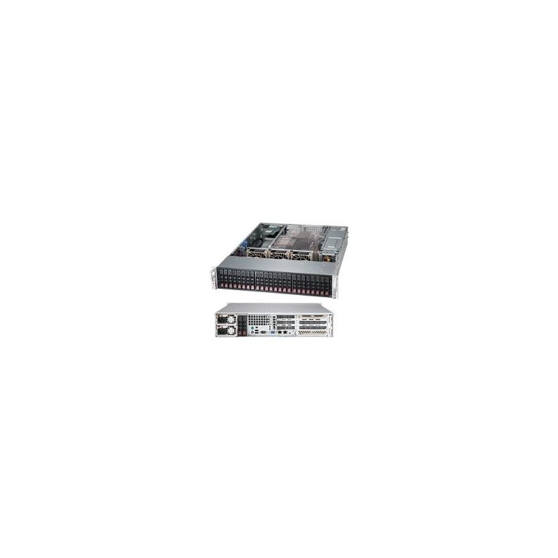 Supermicro SC216 BAC-R920LPB - Rack - einbaufähig - 2U - verbessertes, erweitertes ATX - SATA/SAS - Hot-Swap 920 Watt - Schwarz