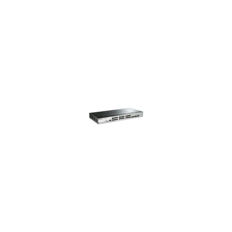 D-Link SmartPro DGS-1510-28P - Switch - L3 - verwaltet - 24 x 10/100/1000 (PoE+) + 2 x Gigabit SFP + 2 x 10 Gigabit SFP+ - Desk