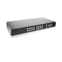 INLINE 4x4 Multi-View HDMI Matrix Switch 10,20cm (4") 4 OUT Video Wall FullHD - Video/Audio-Schalter - Desktop