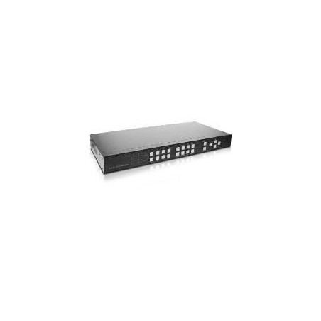 INLINE 4x4 Multi-View HDMI Matrix Switch 10,20cm (4") 4 OUT Video Wall FullHD - Video/Audio-Schalter - Desktop