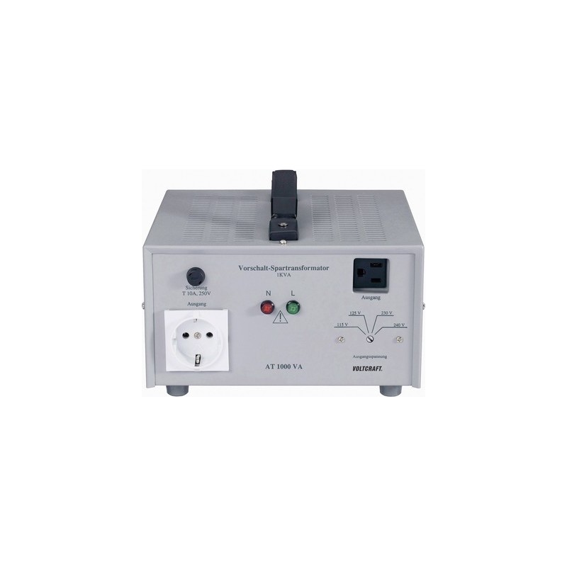 Voltcraft AT-1000 NV Vorschalt-Transformator, Spannungswandler, 115/125/230/240 V/AC / 230/240/115/1 (AT 1000VA)