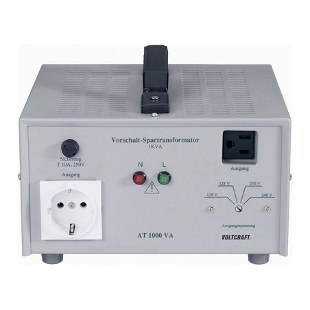 Voltcraft AT-1000 NV Vorschalt-Transformator, Spannungswandler, 115/125/230/240 V/AC / 230/240/115/1 (AT 1000VA)