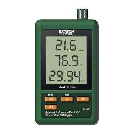 EXTECH SD700 Temperatur, relative Luftfeuchte, Luftdruck-Datenlogger, Klima-Wetter-Datenlogger mit 2 (SD700)