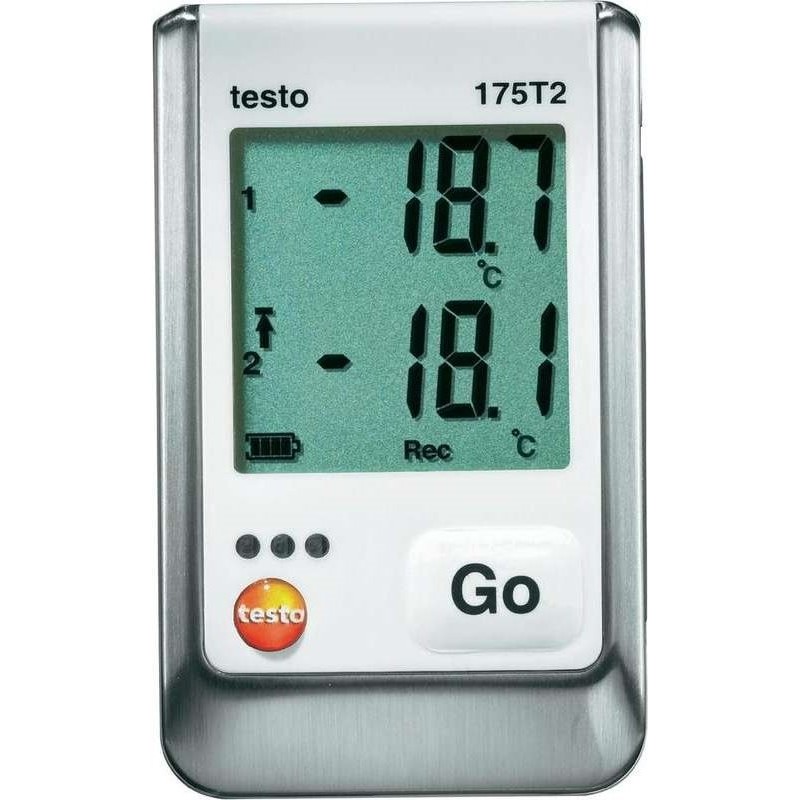 TESTO 175 T2 Temperatur-Datenlogger, Messschreiber, 1 Mio Messwerte, -35 bis +55 C intern -40 bis + (0572 1752)