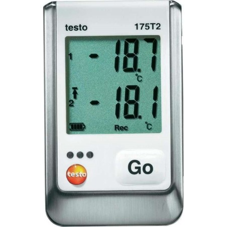 TESTO 175 T2 Temperatur-Datenlogger, Messschreiber, 1 Mio Messwerte, -35 bis +55 C intern -40 bis + (0572 1752)
