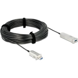 DeLOCK - USB-Kabelsatz (USB / USB2.0 / USB3.0) - aktives Kabel (Signalregenerierung), Flügelschrauben - Schwarz (83740)