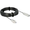 DeLOCK - USB-Kabelsatz (USB / USB2.0 / USB3.0) - aktives Kabel (Signalregenerierung), Flügelschrauben - Schwarz (83740)