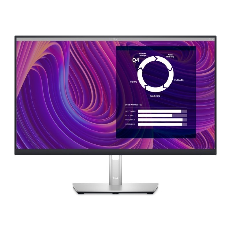 DELL P Series P2423D 60,5 cm (23.8" ) 2560 x 1440 Pixel Quad HD LCD Schwarz - Silber (DELL-P2423D)