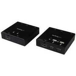StarTech.com HDMI über Cat6 Extender mit 4 Port USB - HDMI over Cat5 oder Cat 6 - 1080p - 50,0m- Video/Audio/Infrarot/USB Exten