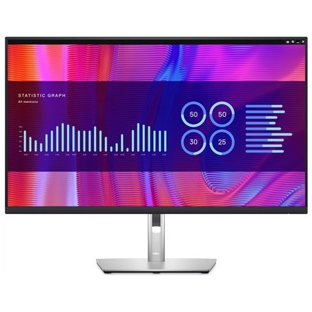 DELL P Series P3223DE 80 cm (31.5" ) 2560 x 1440 Pixel Quad HD LCD Schwarz - Silber (DELL-P3223DE)