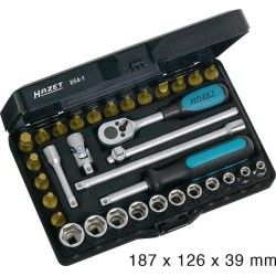 Hazet Steckschlüssel-Satz (6kt.), Innenvierkant 6,3 mm (1/4" ) 854-1 (854-1)