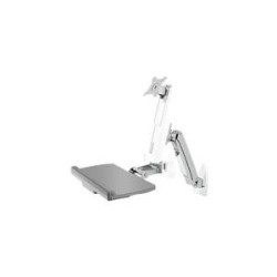 ICY BOX IB-MS600-W - Befestigungskit - für LCD-Display / PC-Ausrüstung - Kunststoff, Stahl, Aluminiumlegierung - weiß - Bildsch