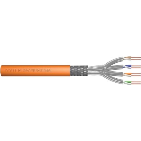 DIGITUS Professional - Bulkkabel - 500,0m - SFTP, PiMF -Cat.7 Rohkabel - IEEE 802,5/IEEE 802,3 - halogenfrei, Riser, robust - o