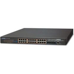 PLANET SGS-6341-24P4X - Switch - L3 - verwaltet - 24 x 10/100/1000 (PoE+) + 4 x 10 Gigabit SFP+ - an Rack montierbar - PoE+ (SG