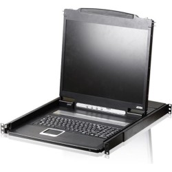 ATEN CL1000N - KVM-Konsole - PS/2, USB - Schweizer - 48,3 cm (19") - Rack - einbaufähig - 1280 x 1024 @ 75 Hz - 250 cd/m² - 100