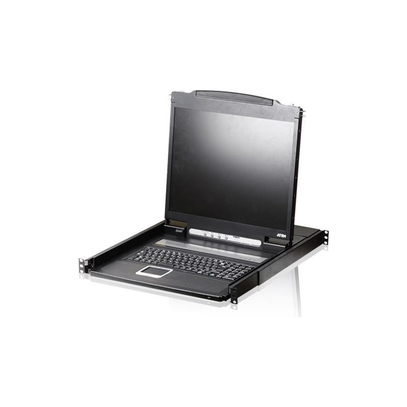 ATEN CL1000N - KVM-Konsole - PS/2, USB - Schweizer - 48,3 cm (19") - Rack - einbaufähig - 1280 x 1024 @ 75 Hz - 250 cd/m² - 100