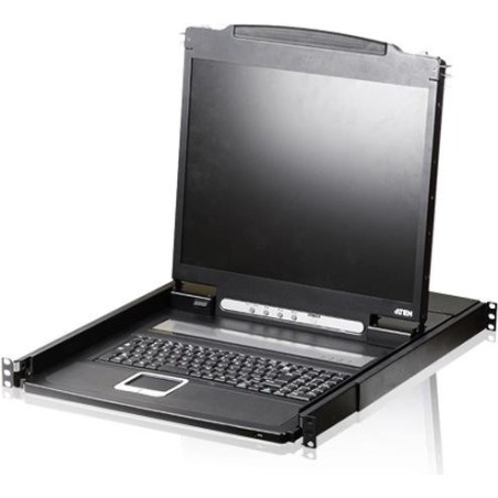 ATEN CL1000N - KVM-Konsole - PS/2, USB - Schweizer - 48,3 cm (19") - Rack - einbaufähig - 1280 x 1024 @ 75 Hz - 250 cd/m² - 100