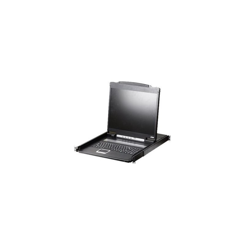 ATEN CL1000N KVM-Konsole 48,30cm (19") LCD VGA PS/2 USB Französisch AZERTY 1U (CL1000N F)