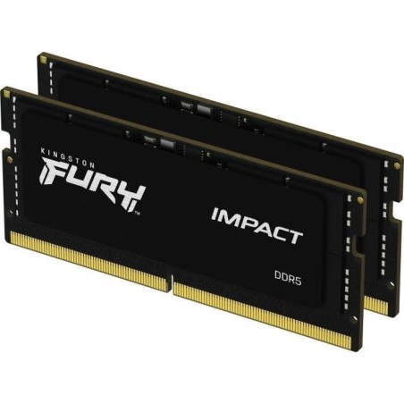 Kingston FURY Impact - DDR5 - Kit - 64 GB: 2 x 32 GB - SO DIMM 262-PIN - 4800 MHz / PC5-38400 - CL38 - 1.1 V - ungepuffert - on