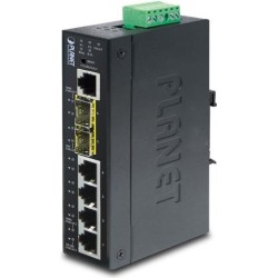 PLANET IGS-5225-4T2S - Switch - L2+ - verwaltet - 4 x 10/100/1000 + 2 x SFP - an DIN-Schiene montierbar - AC 24 V / DC 12 - 48